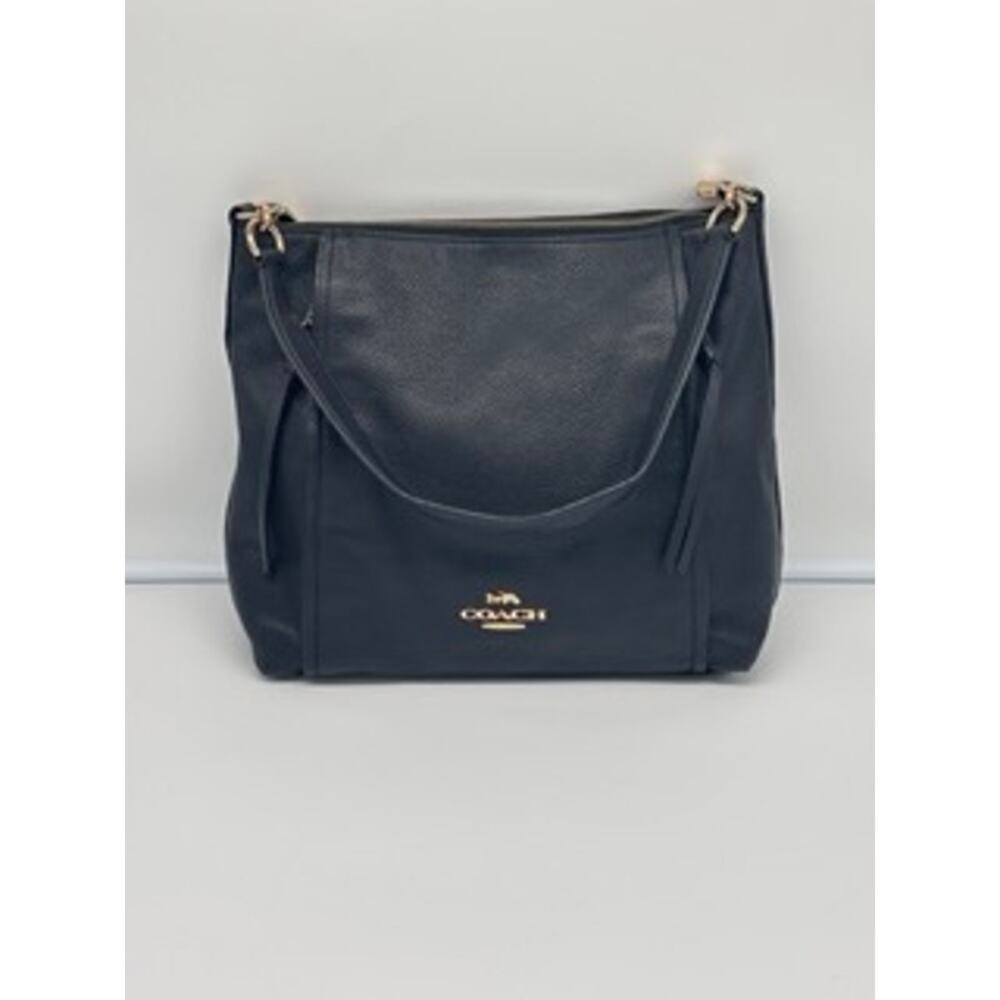 Authentic Coach F79994 Black Marlon Hobo Tote pebbled leather